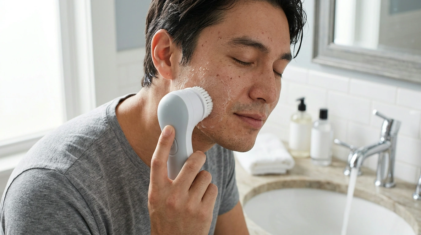 Rotating Waterproof Facial Cleansing Brush (3-in-1)