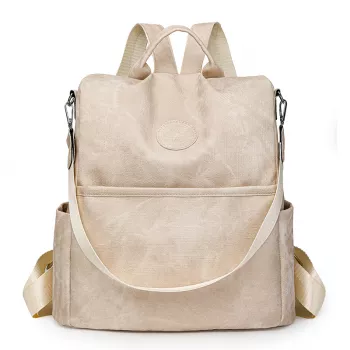 Roomy PU Leather Women’s Backpack for School & Travel